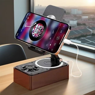 Loa Bluetooth 3 Trong 1 Tích Hợp Sạc Dự Phòng , Làm Loa Phát Nhạc, Giá Đỡ Điện Thoại Chống Trượt Có Thể Gập Lại