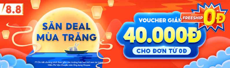 Săn deal mùa trăng - Voucher giảm 40.000đ cho đơn từ 0đ
