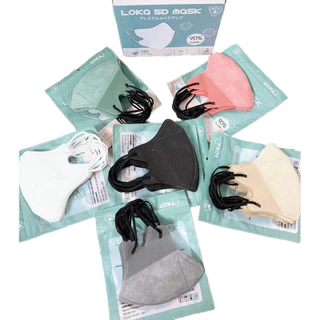 [Thùng 200 Chiếc] Khẩu trang Loka 5D Mask kháng khuẩn 3 lớp nhiều màu