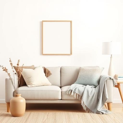 Sofa, đèn và đồ trang trí nhà cửa